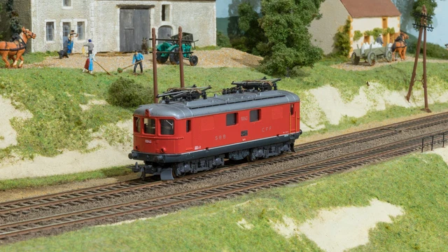 Lima Elektrolok Re4/4, 10047, SBB/CFF/FFS, Grün, Spur N (Gebraucht) in