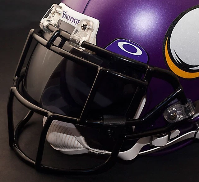 MINNESOTA VIKINGS NFL Schutt EGOP Football Helmet Facemask/Faceguard (BLACK)