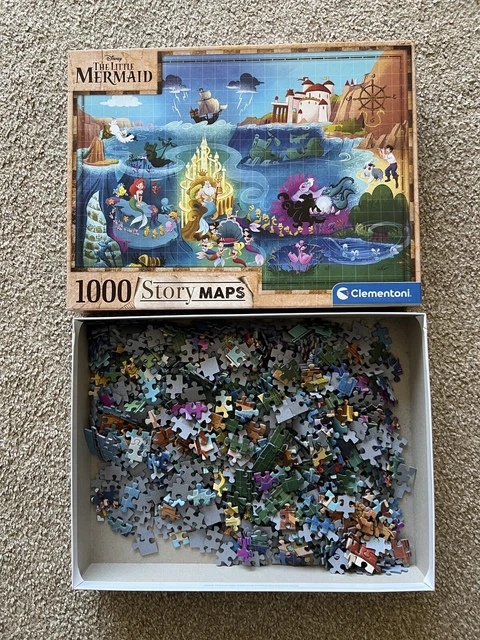 CLEMENTONI STORY MAPS Disney The Little Mermaid 1000 Piece Jigsaw ...