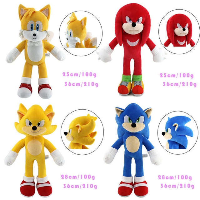 SEGA SONIC THE Hedgehog Soft Plush Toys Knuckles Shadow Tails Sonic