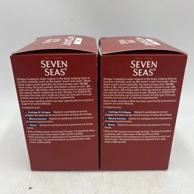 SEVEN SEAS JOINT Care Max Collagen, Omega3 Vitamins 2 Packs 60 Days