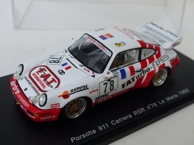 Porsche 911 Carrera RSR 66 24 Heures du Mans 1994 Spark S4174 - Miniatures Autos Motos