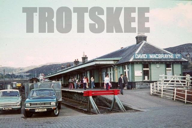 35mm Slide BR British Rail Scene View Kyle Station 1973 Original