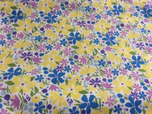 Liberty fabric - Latest Collection - Carnaby - Bohemian Bloom In Yellow And Blue