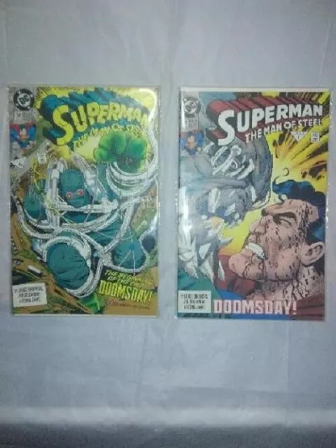 Vintage Collectable D.C. / Marvel Comic Books "Boarded & Bagged" (14) Issues