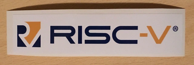 RISC-V LOGO STICKERS 12x3 cm laptop server pc workstation EUR 1,00 ...