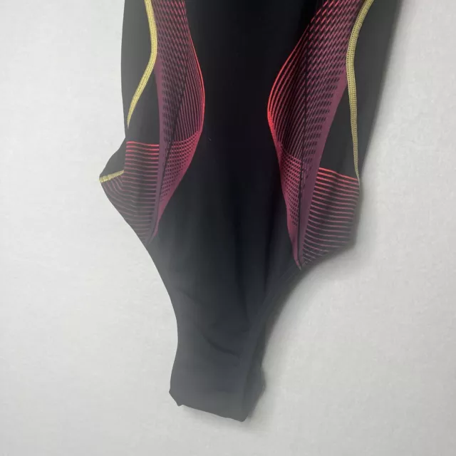 Speedo Endurance Black One Piece Swimwear Size AUS 14 36" Swimming Pool Mesh 3