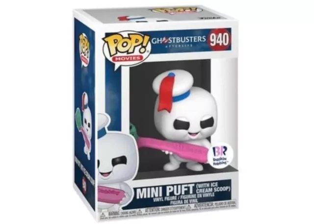 Funko Pop Ghostbusters Afterlife Mini Puft Baskin Robbins W/ Ice Cream Scoop 940