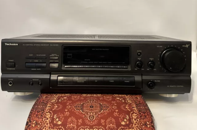 Vntg Technics SA-GX190 2 Channel Stereo Receiver Working Condition