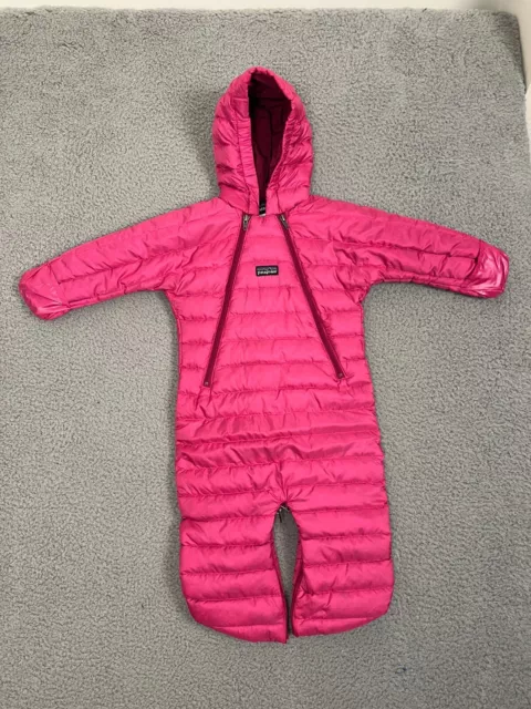 Patagonia Baby Hi-Loft Down Sweater Bunting 6 Months Pink