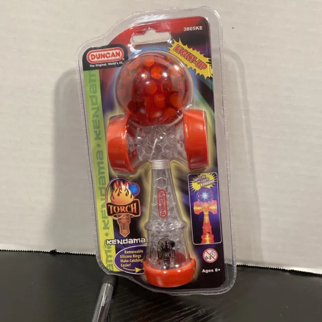 Duncan Kendama Torch Light Up skill toy Red -NEW SEALED !