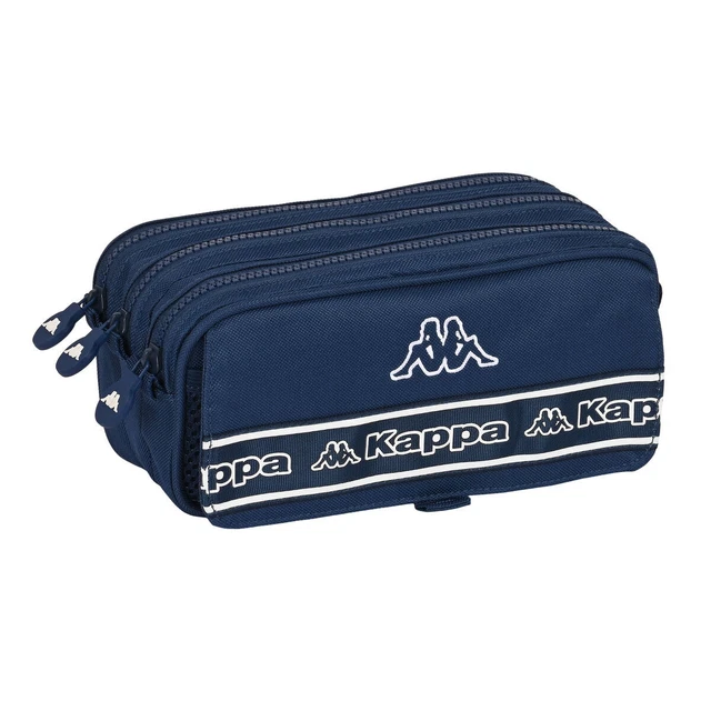 Dreifaches Mehrzweck-Etui Kappa Navy Marineblau [21,5 x 10 x 8 cm]
