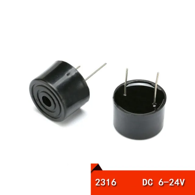 Mini Active Buzzer Speaker DC 6-24V Piezoelectric Long Alarm Continuous 2PIN