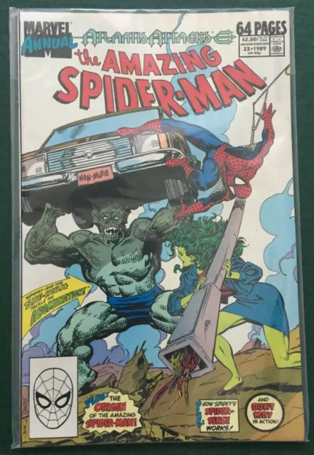 AMAZING SPIDER-MAN ANNUAL 23 (She-Hulk, Atlantis Attacks, Mark Bagley) 1989