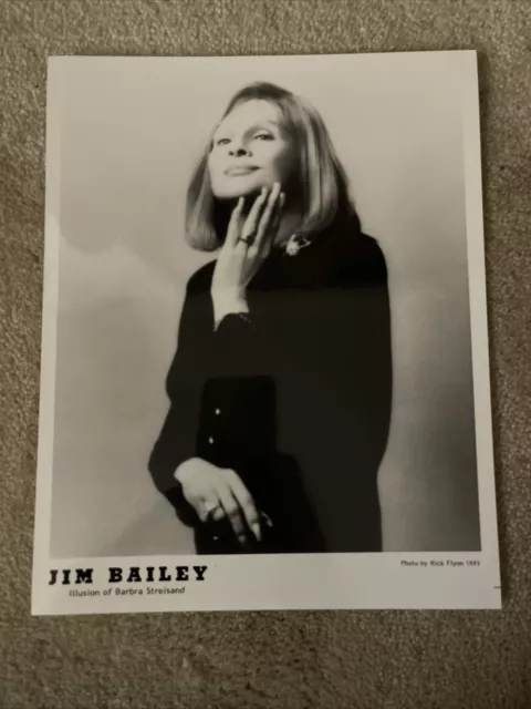 JIM BAILEY Female Impersonator as BARBRA STREISAND 8X10 B&W Photo VG