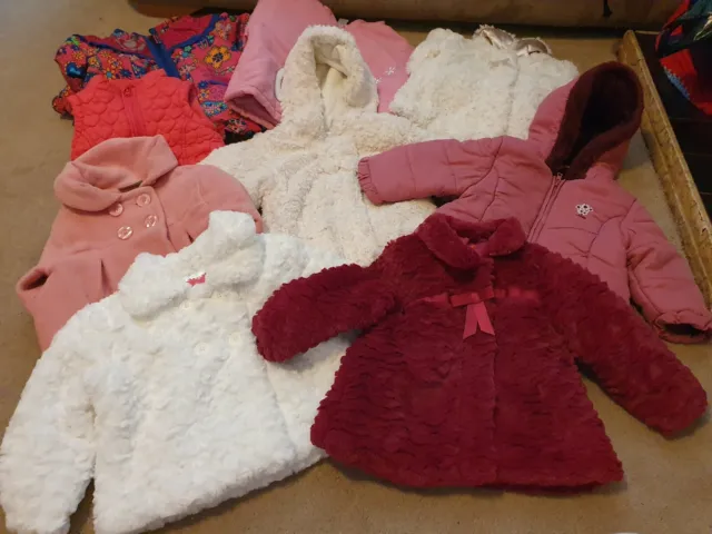 Bundle girls coats 12-18m