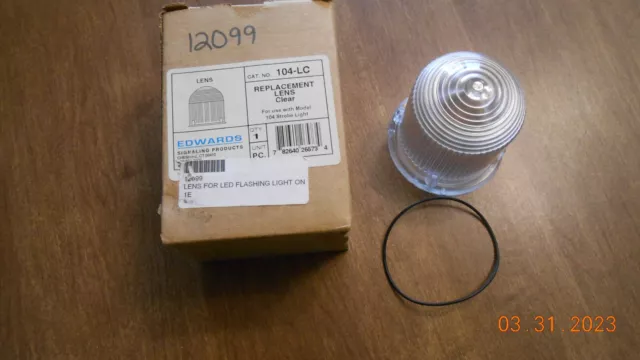 Edwards Replacement Lens Clear 104-LC New