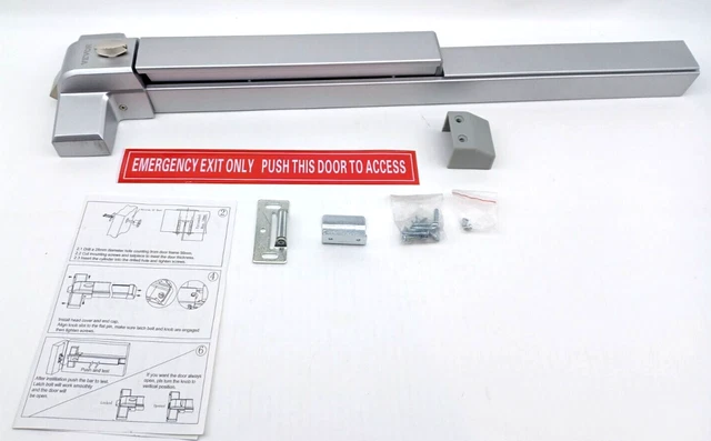 Door Push Bar Exit Panic Device Lock Emergency Hardware Latches Commercial