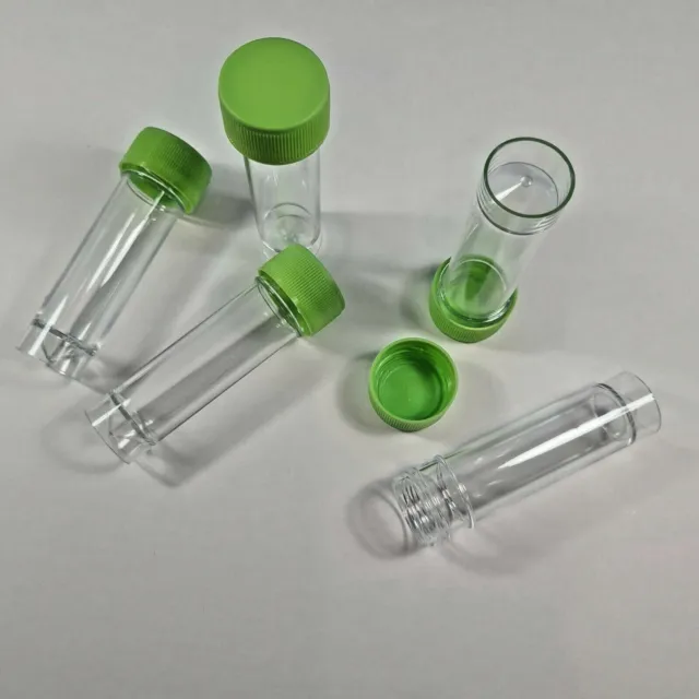 30ml  Clear plastic sample/specimen tube/container/pot /vial  . leakproof lid . 3