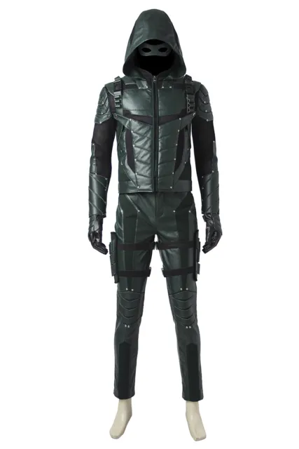 Green Arrow Season 5 Oliver Full Set Outfits Costume Cosplay Halloween