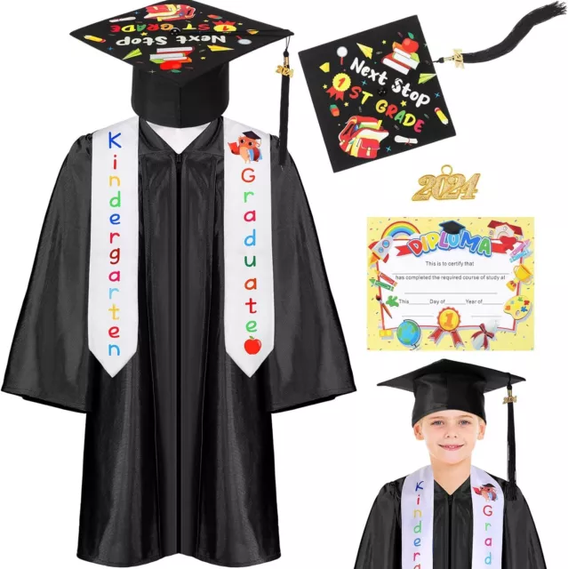 7 PIECES 2024 Kindergarten and Preschool Graduation Cap Size 33, Large ...