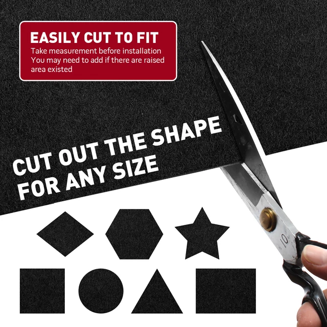 MODIGT 2MX1M BLACK Auto Carpet underlay Padding Speaker Box Trunk