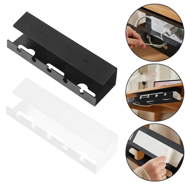 HOMSFOU 4pièces Support Prise Électrique Adhésif Plastique Avec Design Organisateur De Cordon Pour Mur Accroche Prise Sans Perçage Pour Cuisine