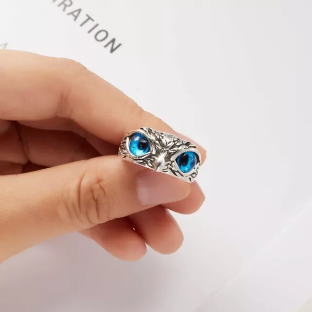 New 925 Silver Owl Frog Cat Bird Rings Open Finger Adjustable Wome Men Wholesale