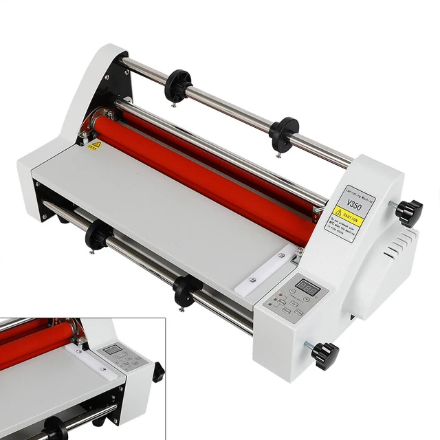 13" Hot Cold Roll Laminator Doubel Side/ single sided Laminating Machine 110V US