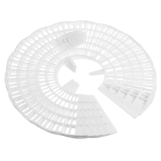 Fraise Rond Support pour Protéger 3 Robustes Jambes Blanc 10Pcs