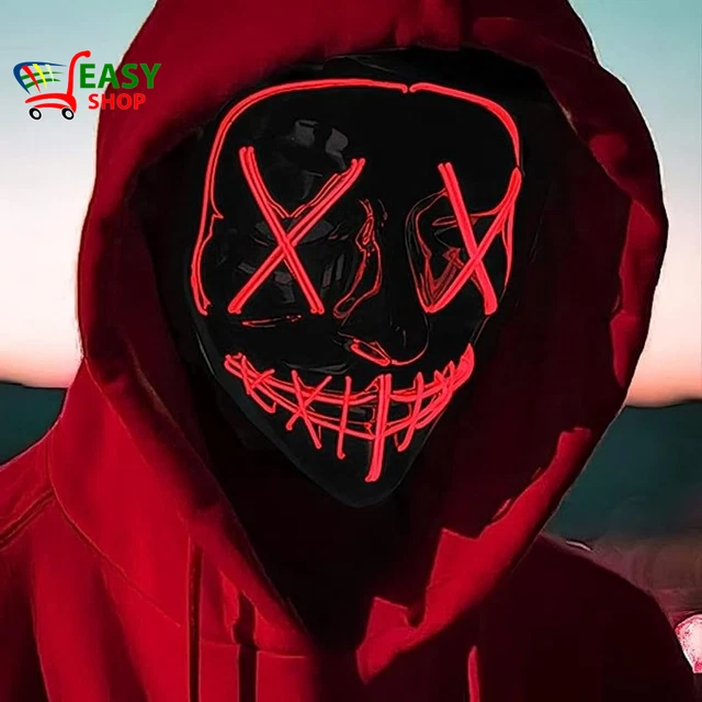 Maschera Di Halloween, Maschera Di Spurgo a LED, Maschera Di Halloween Spaventos