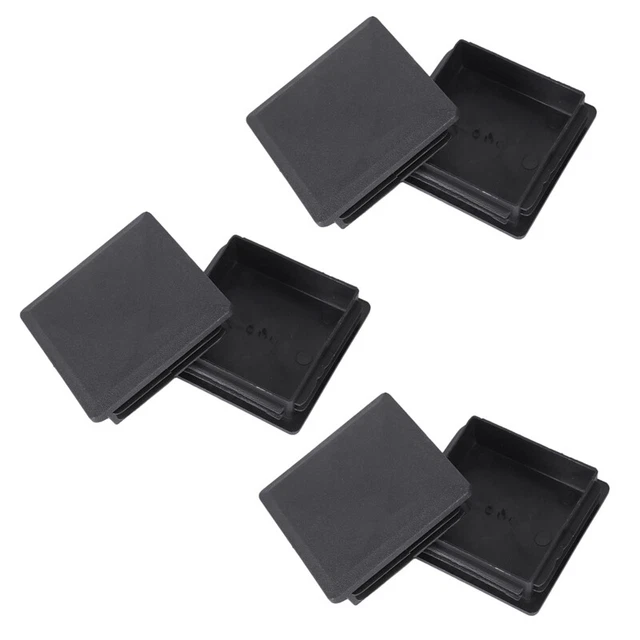 80mm x 80mm Square Plastic Pipe Tube Inserts End Plug 6 Pieces D6M9