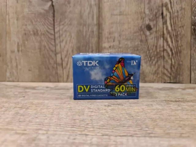 TDK Mini Digital Video Cassette 60 min LP-90 3 Pack