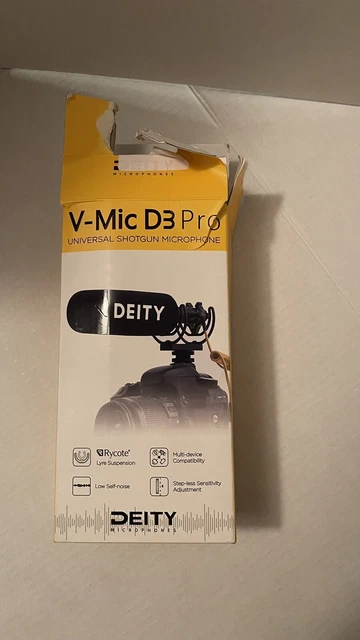 DEITY UNIVERSAL SHOTGUN Microphone V-Mic D3 Pro -open box box lid rough