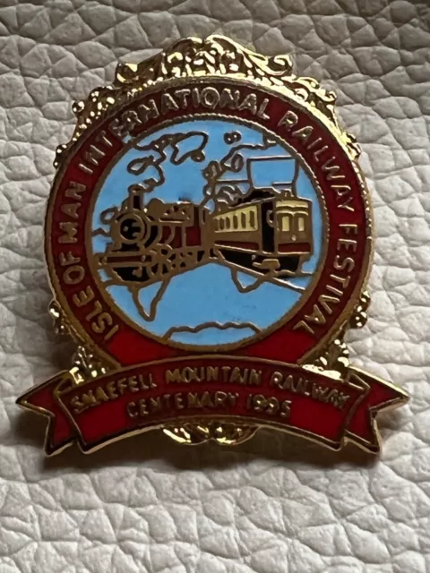 ISLE OF MAN INTERNATIONAL RAILWAY FESTIVAL 1995 SNAEFELL MOUNTAIN pin badge