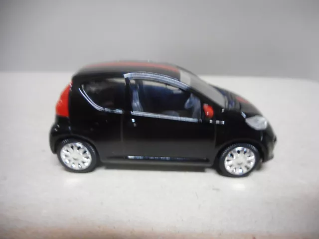 PEUGEOT 107 GT NOIR LIGNE ROUGE apx 1:64 NOREV 3 INCHES (7,5cm)