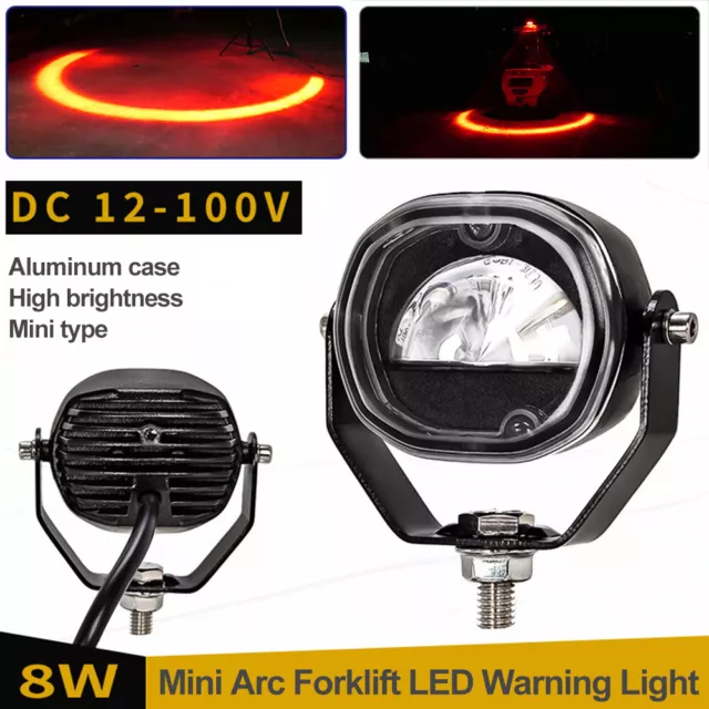 LED Forklift Truck AGV RED Camber Line Warning Lamp Safety Working Light 10-100V