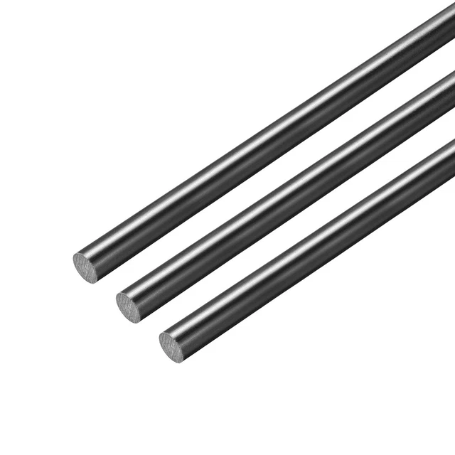 FRP Vetroresina Asta rotonda 1.5 mm diam. 50cm lungo ingegneria nero tondo 3pz