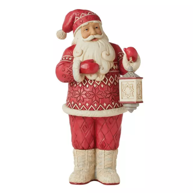 Heartwood Creek Nordic Noel Figurine - Santa with Fuzzy Boots 6010833