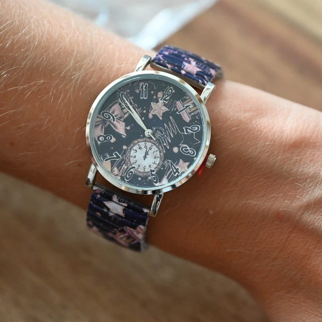 MONTRE ERNEST NUIT étoilée bleu marine EUR 21,80 PicClick FR