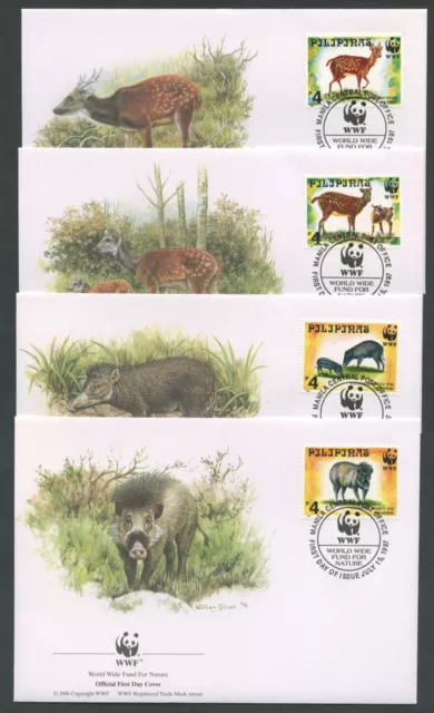 1997 - Lotto/19315B - Filippine - Fauna Protetta 4 Fdc.