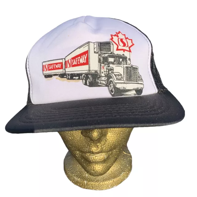 Vintage Safeway Mesh Meshback Trucker Farm Snapback Hat Cap Farmer Hat America