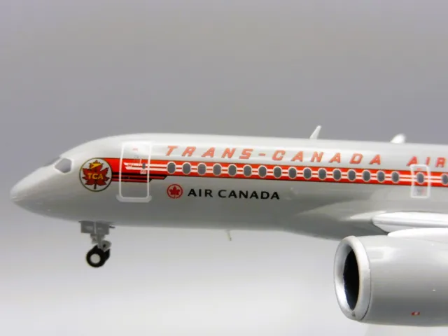 Air Canada Airbus A220-300 1/200 Herpa 571593 Bombardier Trans Retro Livery