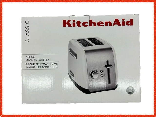 KITCHENAID CLASSIC TOSTAPANE 5KMT2115EWH Pane Bagel Cucina Colazione ...
