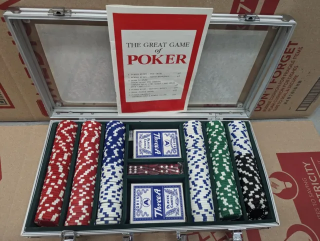 Casino Style Poker Set & Metal Case Bundle!