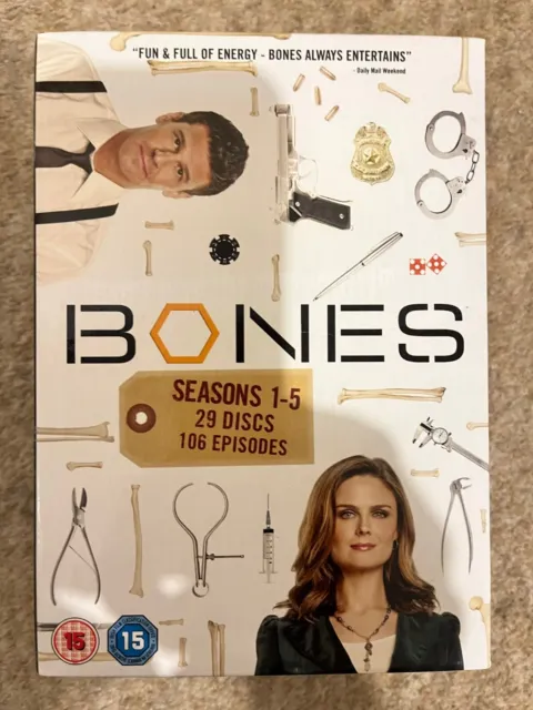 Bones DVD Box Set - Series 1 to 5 : 5 Seasons, 29 Discs, 106 Episodes