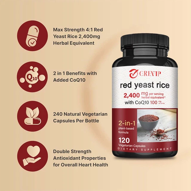 RED YEAST RICE with CoQ10 Heart & Cardiovascular Health