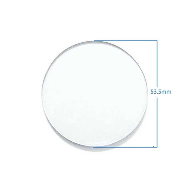 Replacement 53.5mm Dia Curved Crystal Cover Lid for Dial Caliper Thickness Gage