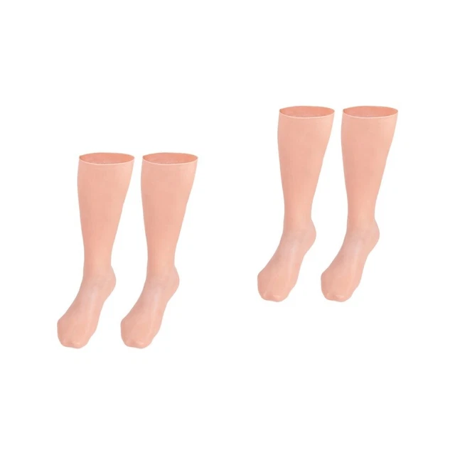 2 Pairs moisturizing knee high socks Chaussettes Fendues Au Talon Chaussettes De