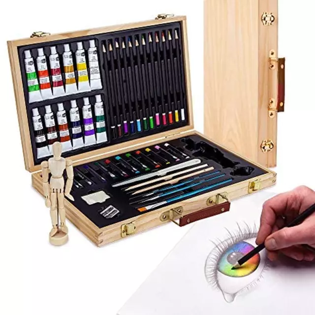 96PCS Professional Artist Pencils Set Drawing Sketching Colouring